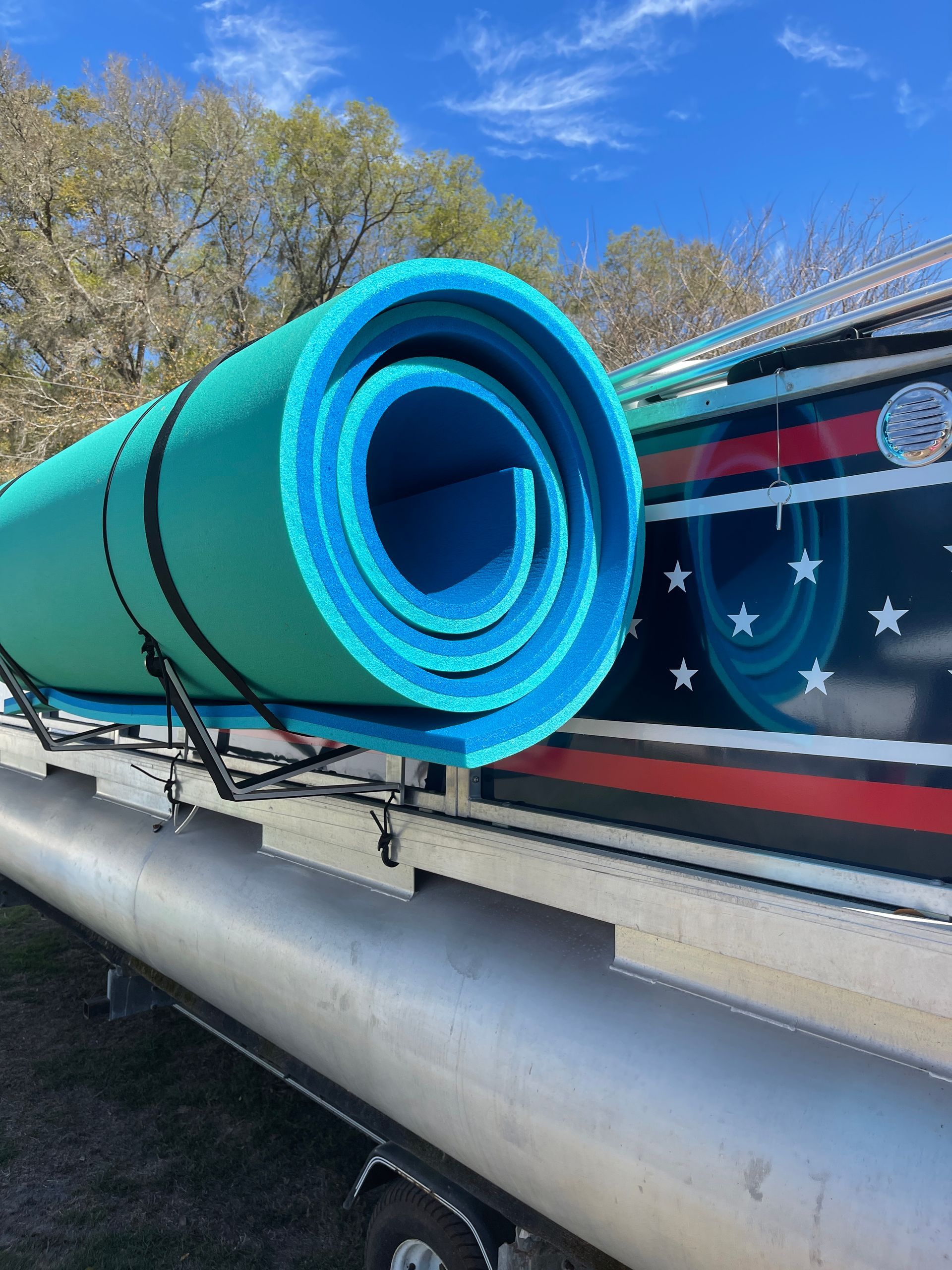 Pontoon Boat Water Mat Solution with Storage Solution