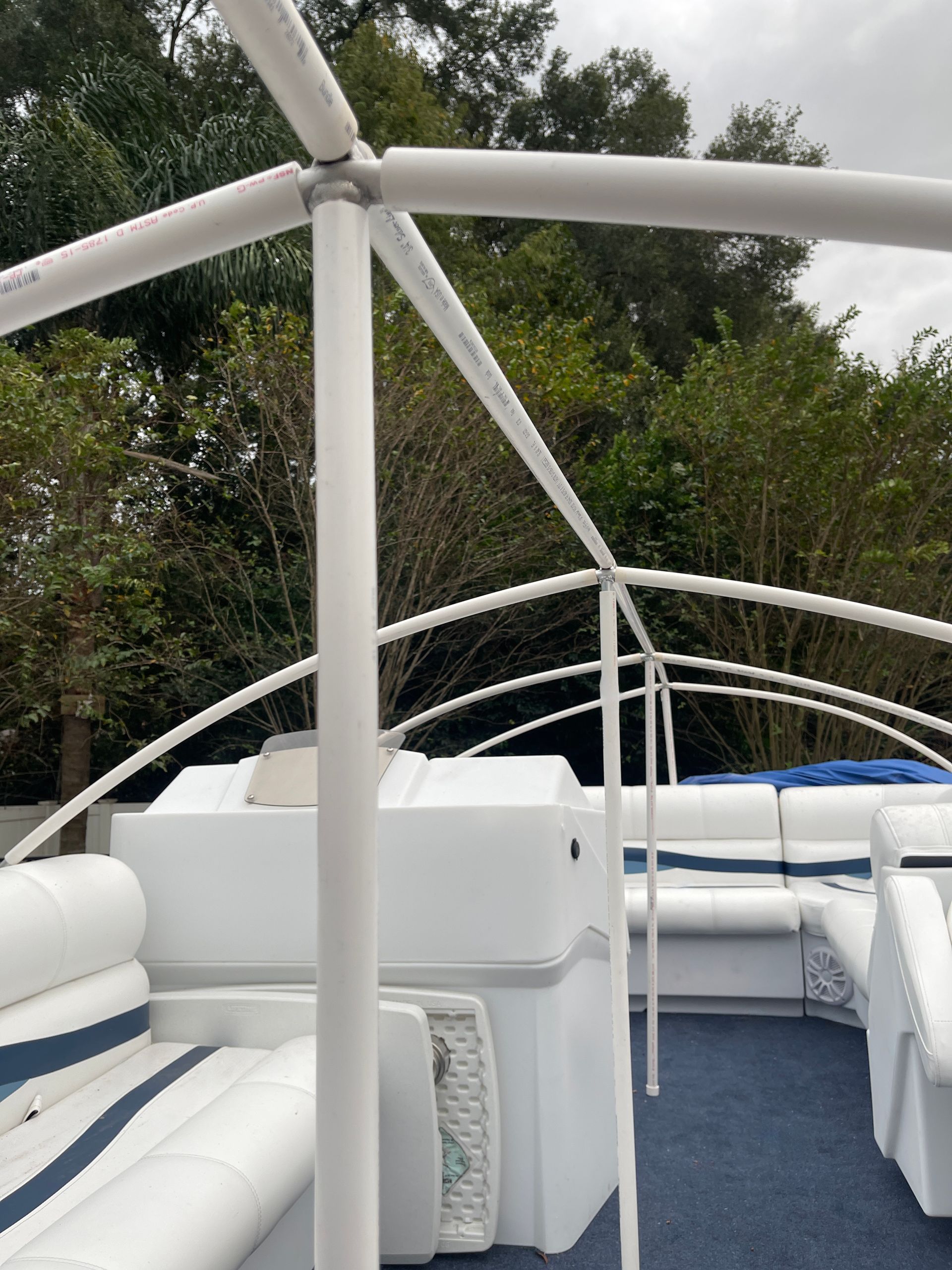 22'-26' ULTIMATE Pontoon Boat Canvas Solution with 6
