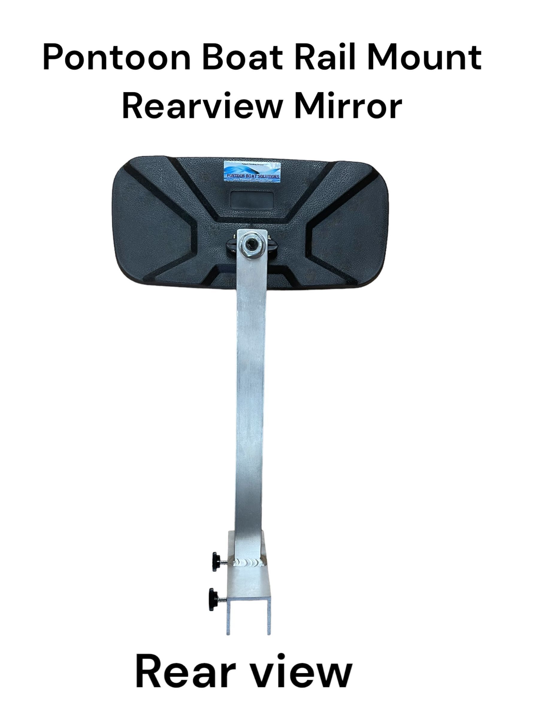 Pontoon Boat Rail Mount Rear View Mirror