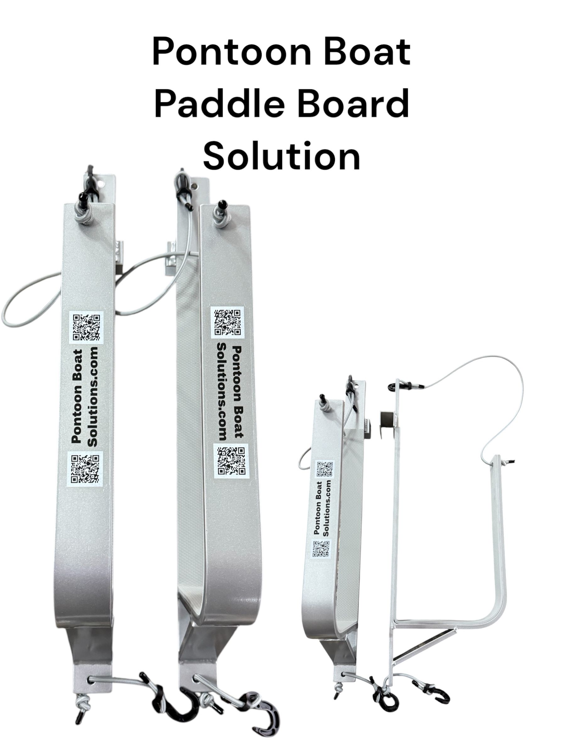 Pontoon Boat Wake Board/Paddle Board Solution with Storage Solution