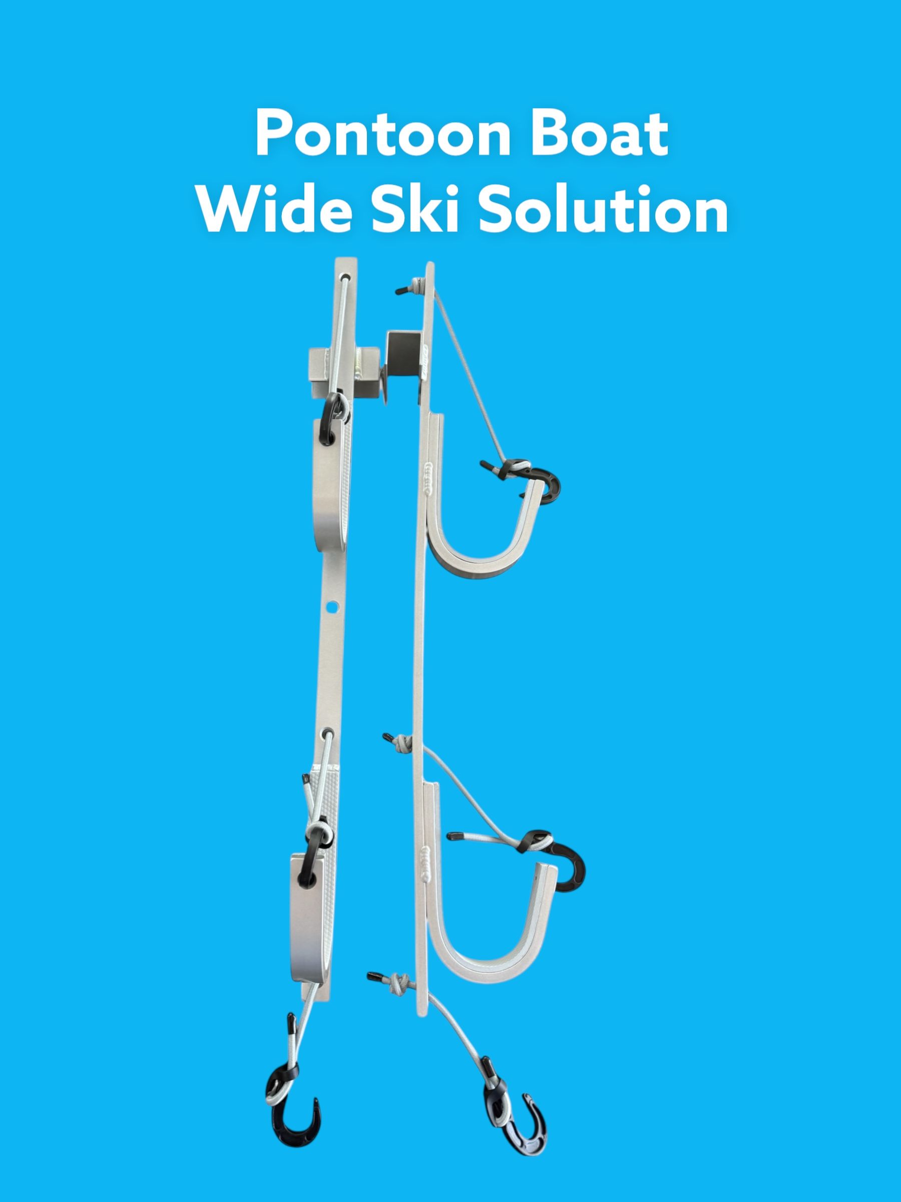 Pontoon Boat Wide Ski Solution with Storage Rack