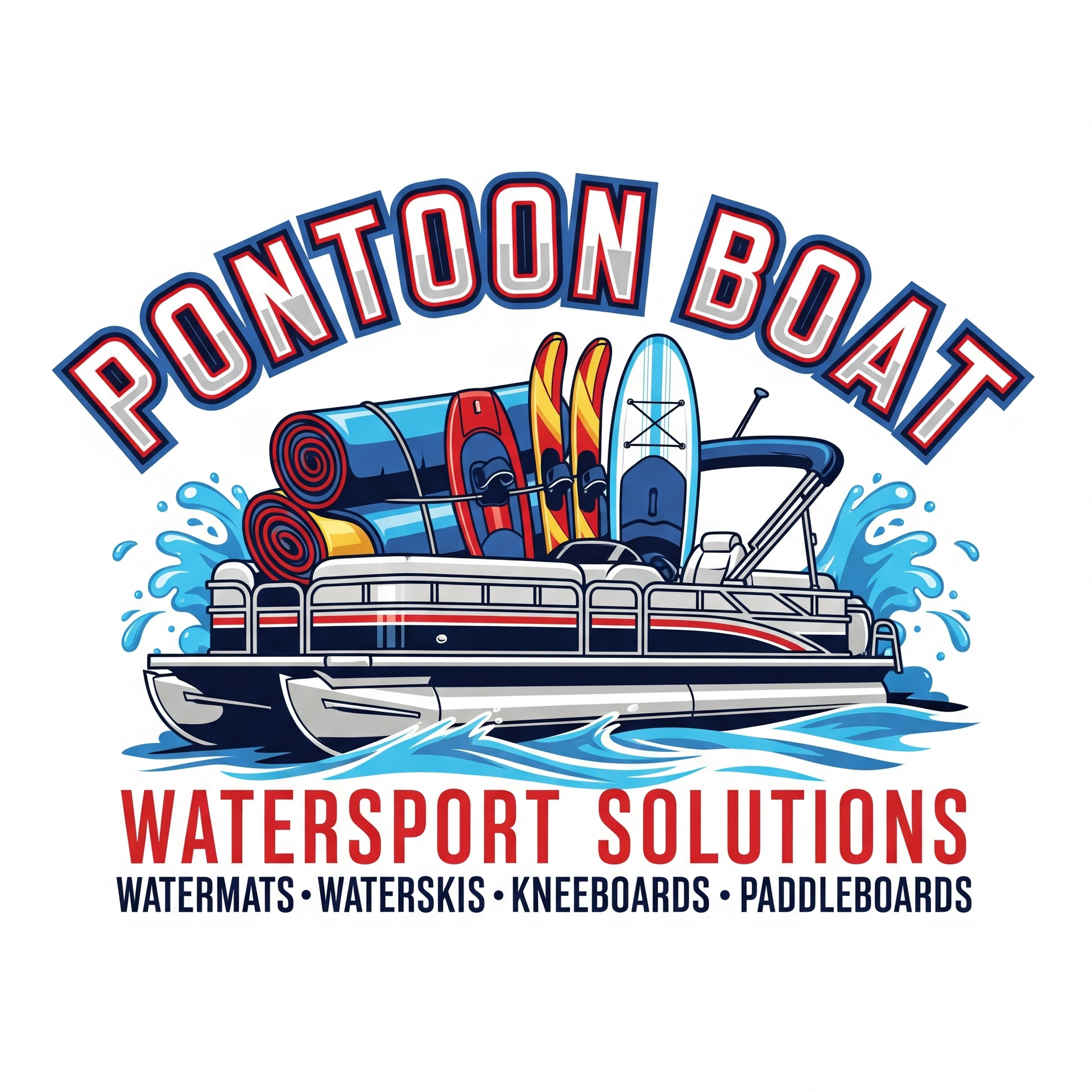 Pontoon Boat Watersports LOGO.