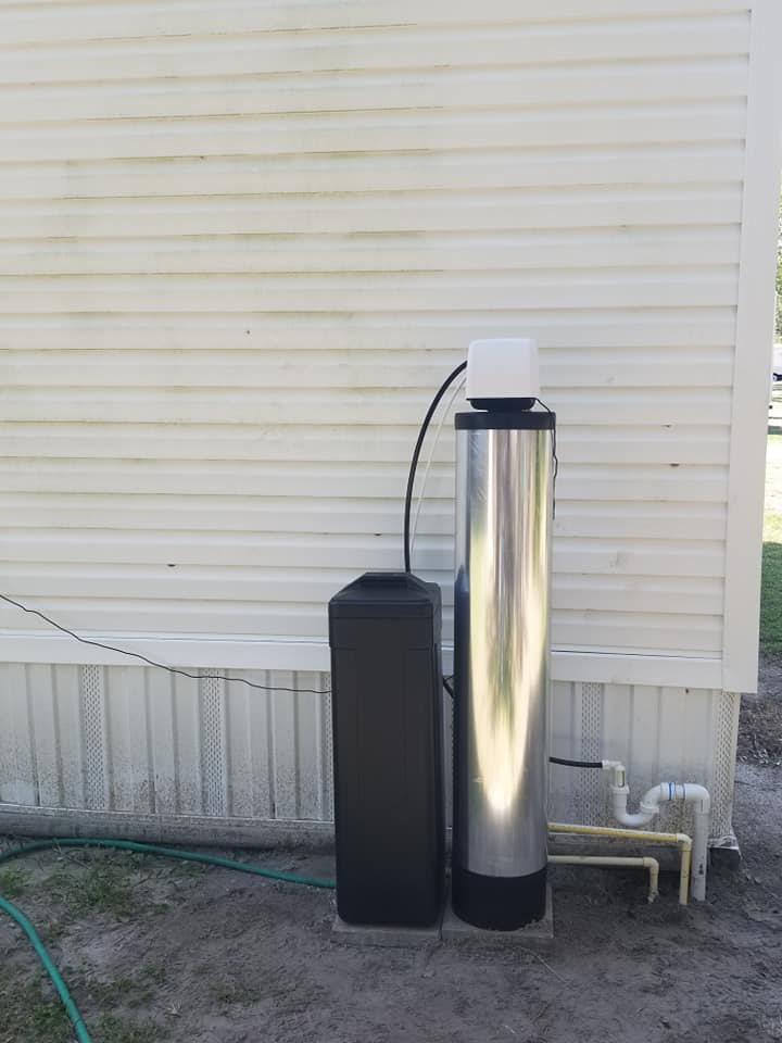 Outside Installed Water Softener System
