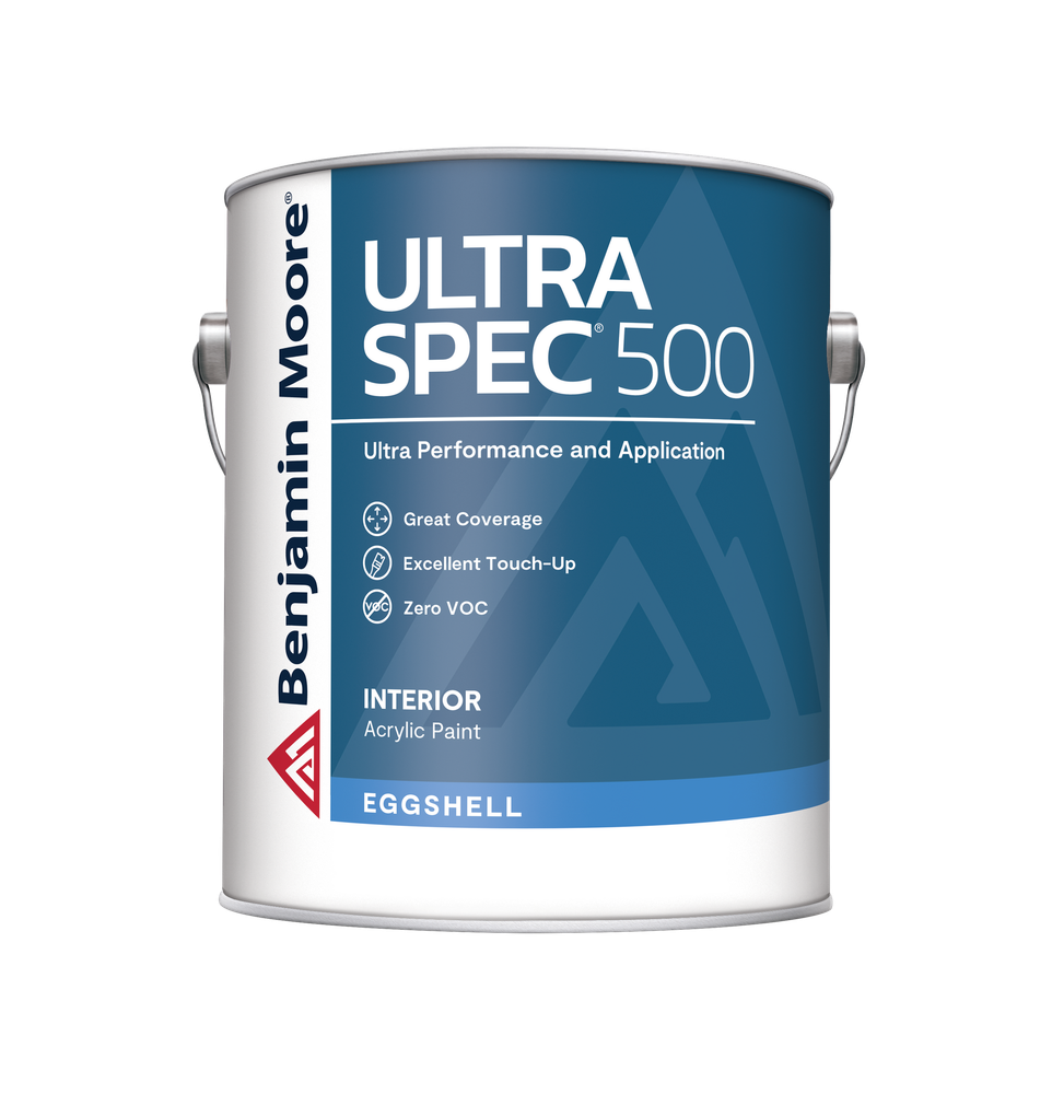 A can of benjamin moore ultra spec 500 interior acrylic paint