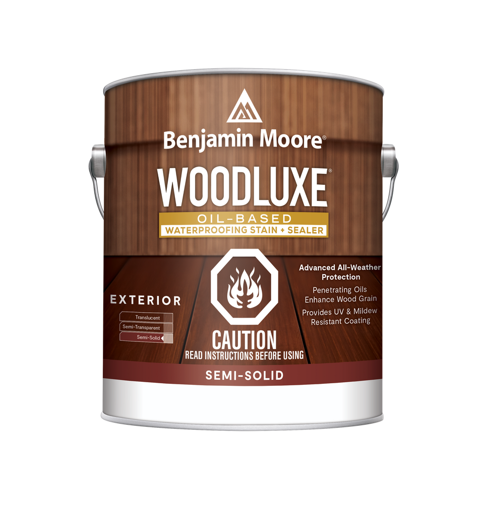Benjamin moore woodluxe oil based exterior semi-solid wood stain