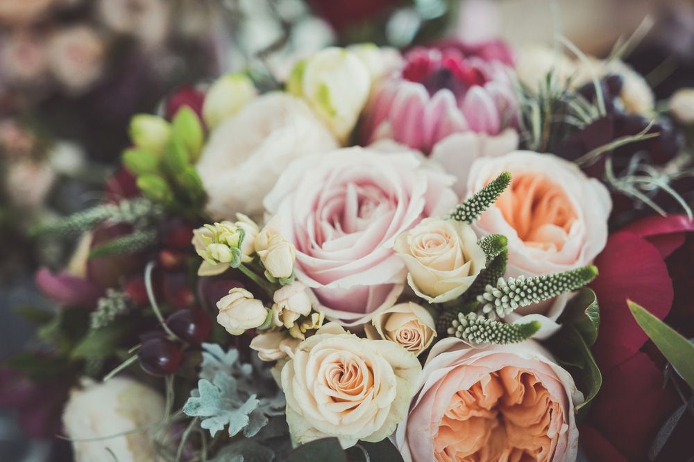 A Close up Of a Bouquet of Flowers on A Table — Pick-A-Bunch Florists & Gifts In Koumala, QLD