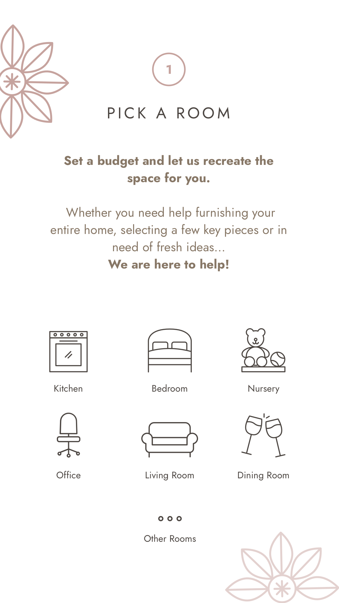 There are many different types of rooms to choose from.