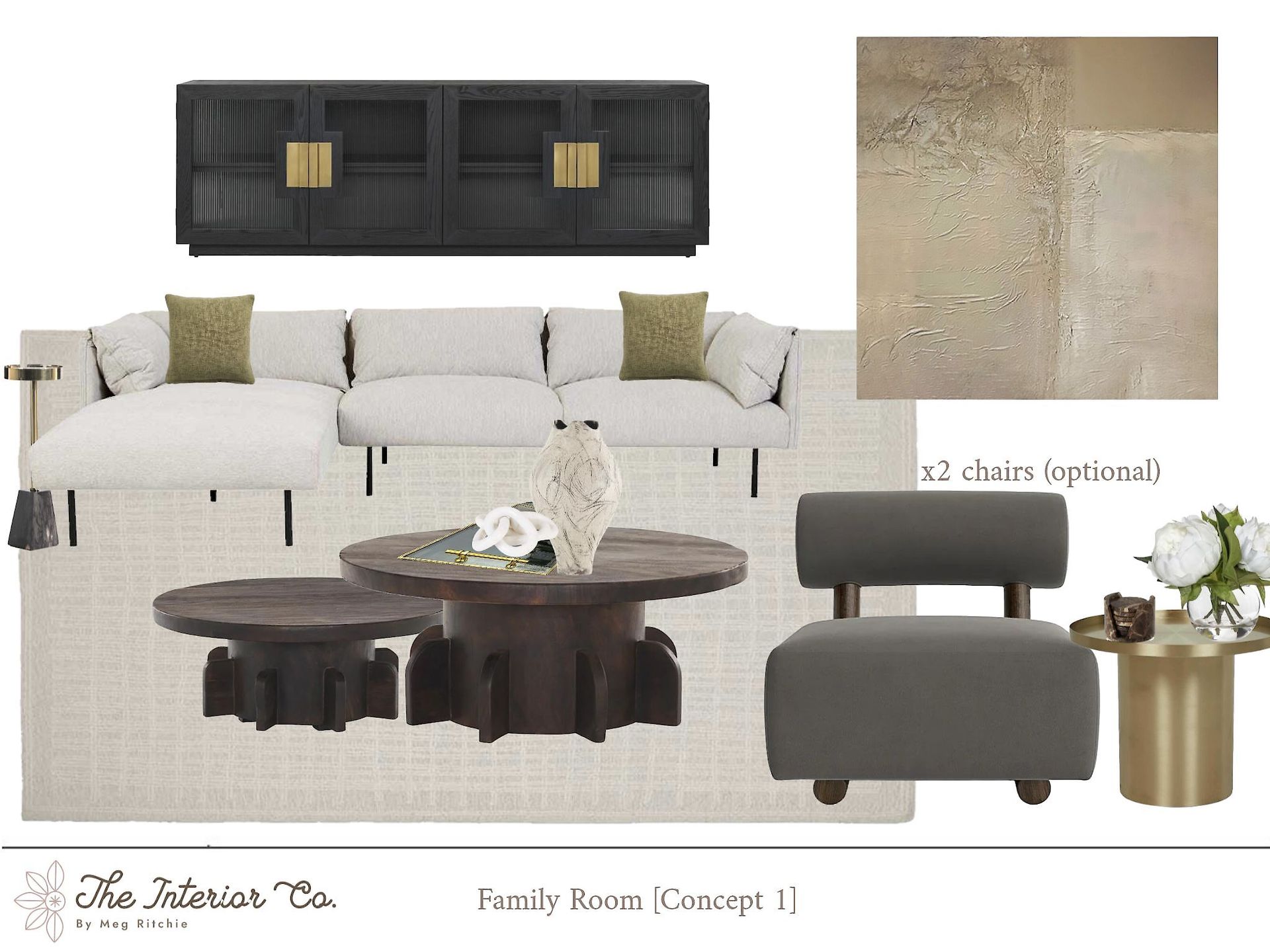 A living room with a couch and two coffee tables