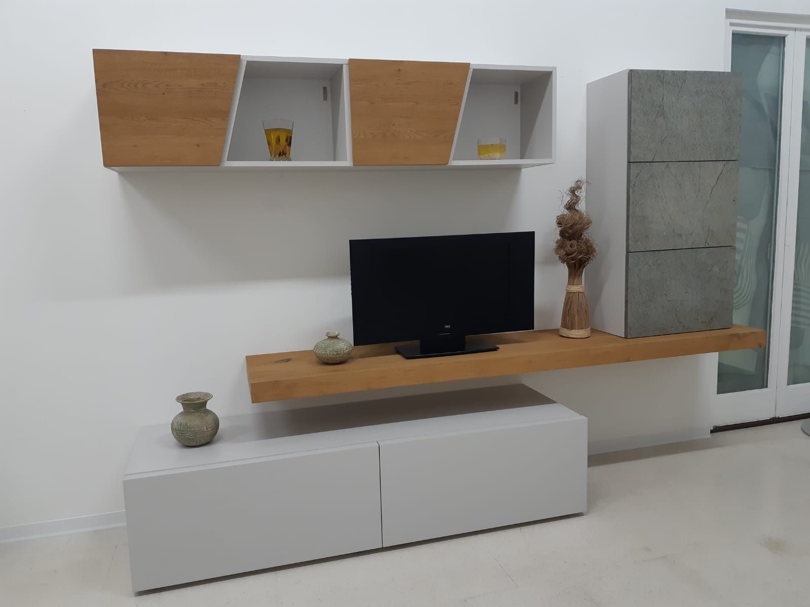 composizione porta tv colore noce