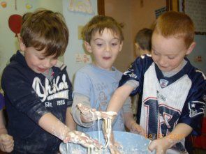 Three Little Students Playing — Child Care and Learning Center in Whitman and Braintree, MA