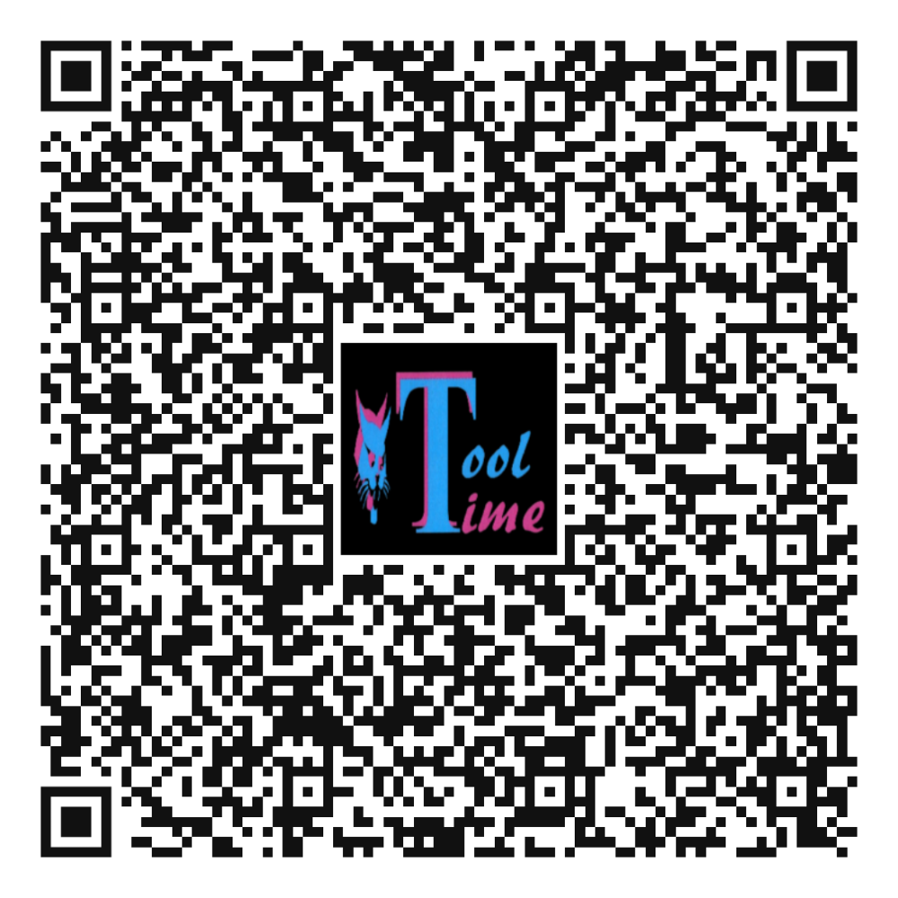 A qr code for tool time with a cat on it.
