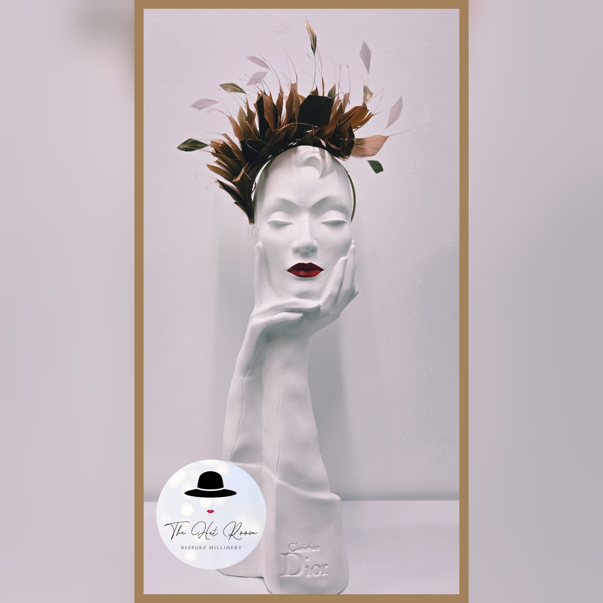 Feather crown halo headband 
wedding 
mother of the bride 
mother of the groom 
Ascot 
Cheltenham 
race day