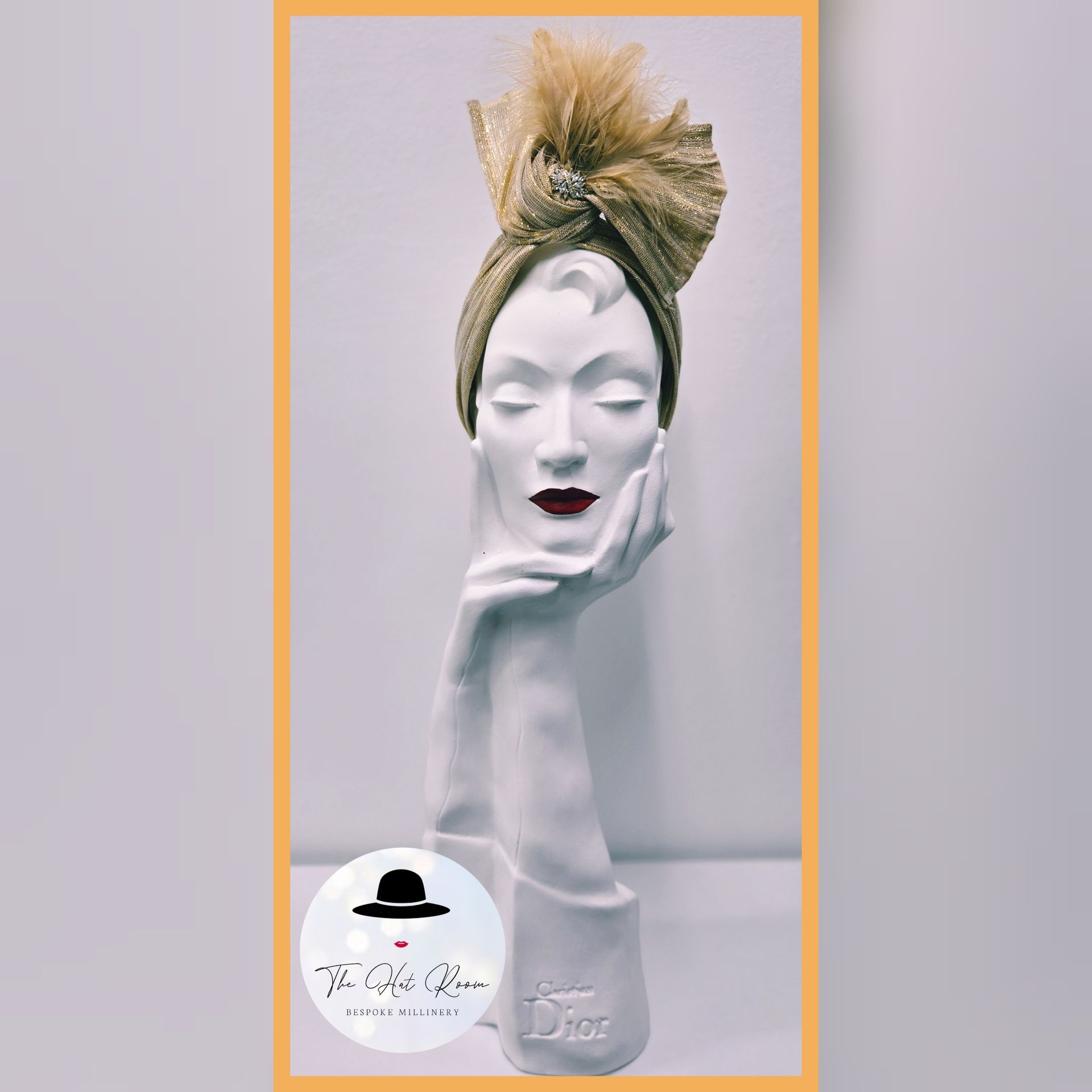 Turban style headpiece
 Great Gatsby 
Peaky Blinders  
wedding