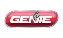 The genie logo is a red button with a man on it.