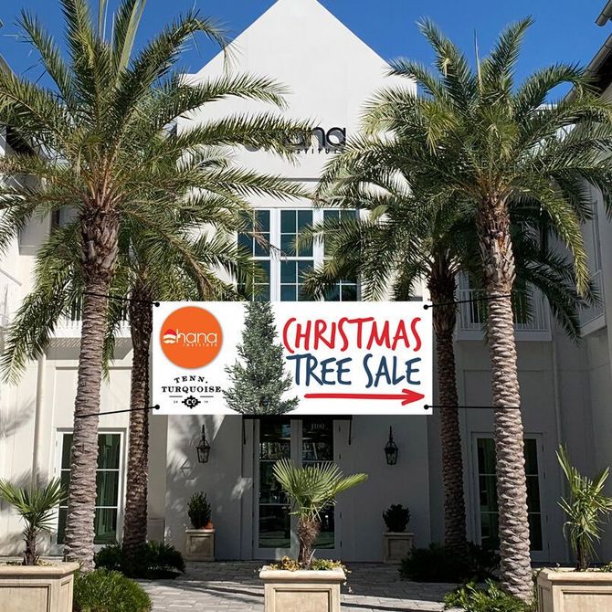 Christmas Sale Banner — Panama City Beach, FL — Gulf Glo Signs & Banners