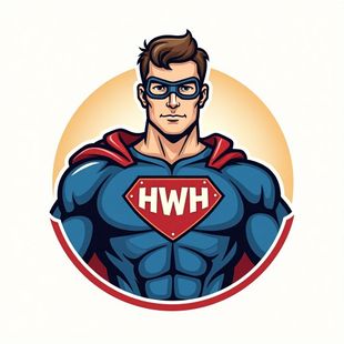 Hot Water Hereos mascot logo