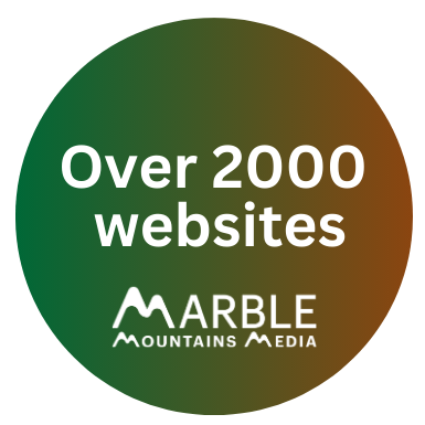 Marble Mountains Media has proudly building over 2000 websites.