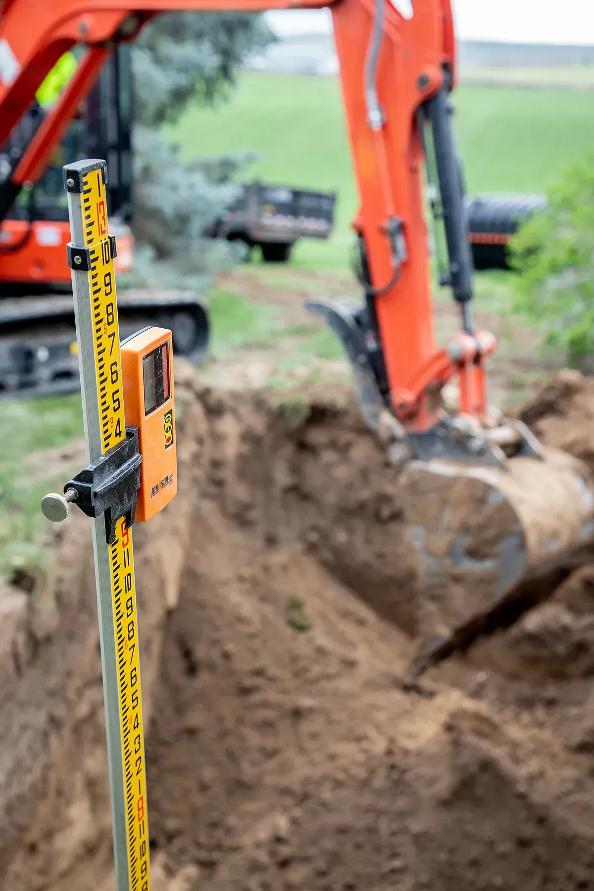 Septic tank underground measurements