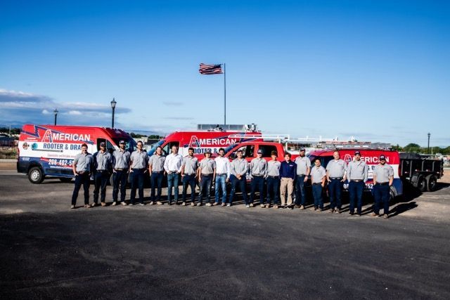 Team picture of techs at American Rooter & Drain 