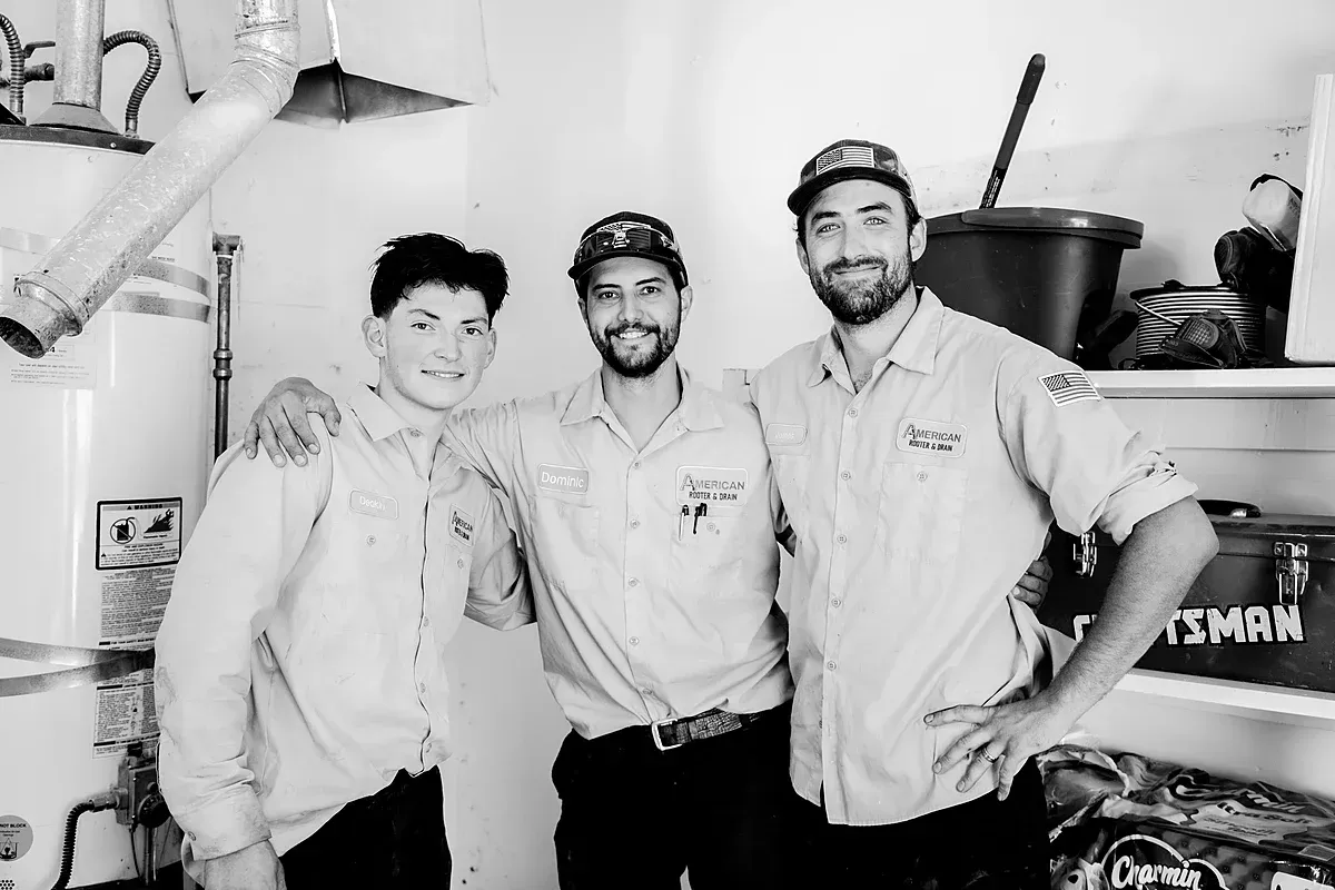 HVAC team group pic after a successful detailed install