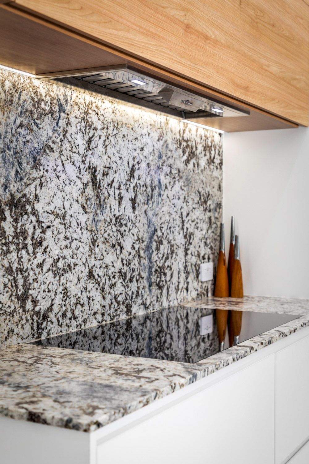 Kitchen With White Granite Countertop - Granite Benchtops on the Sunshine Coast, QLD
