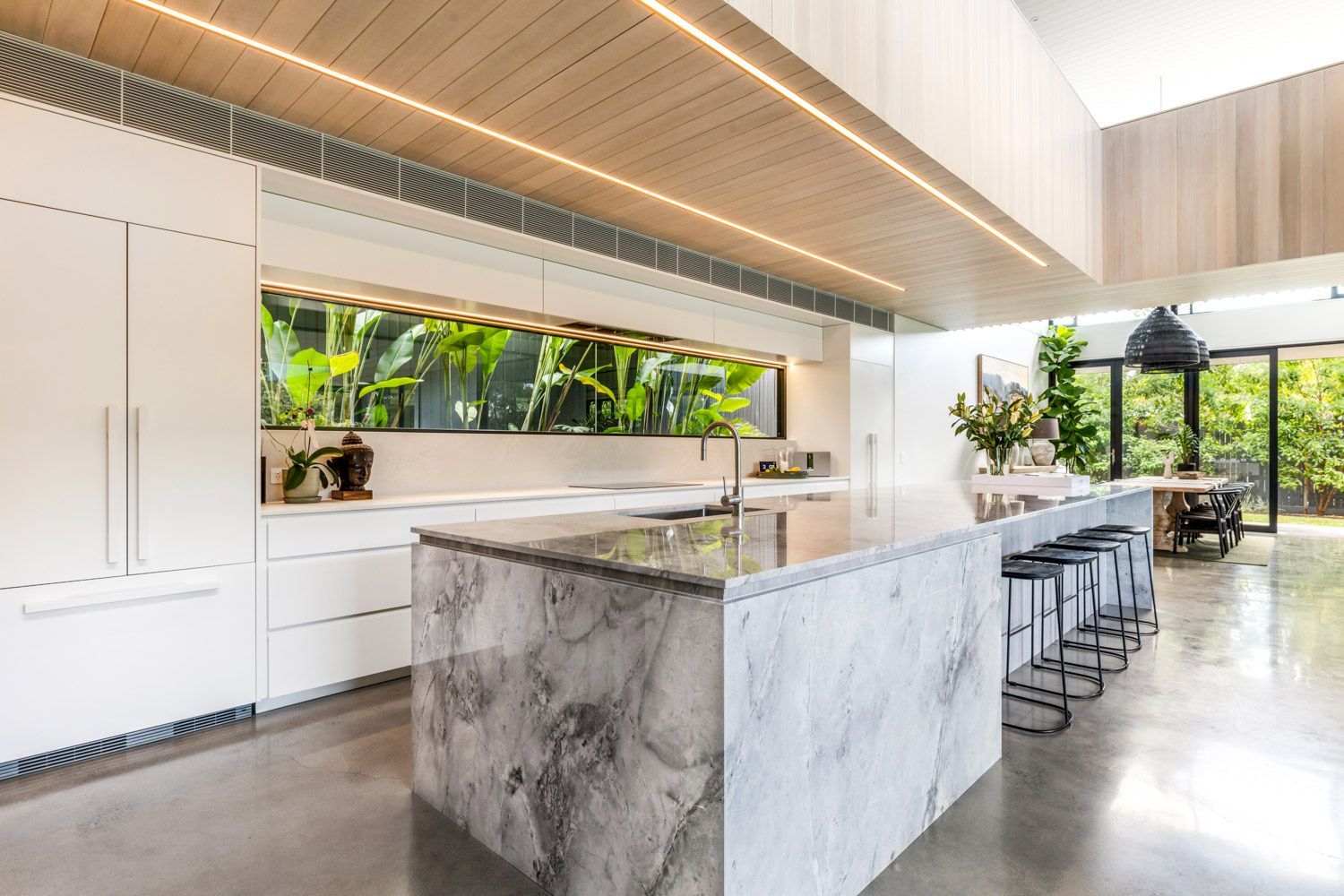 White Kitchen Countertop - Marble Benchtops on the Sunshine Coast, QLD