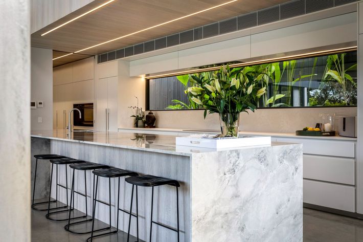 Modern White Kitchen Counter - Benchtops on the Sunshine Coast, QLD