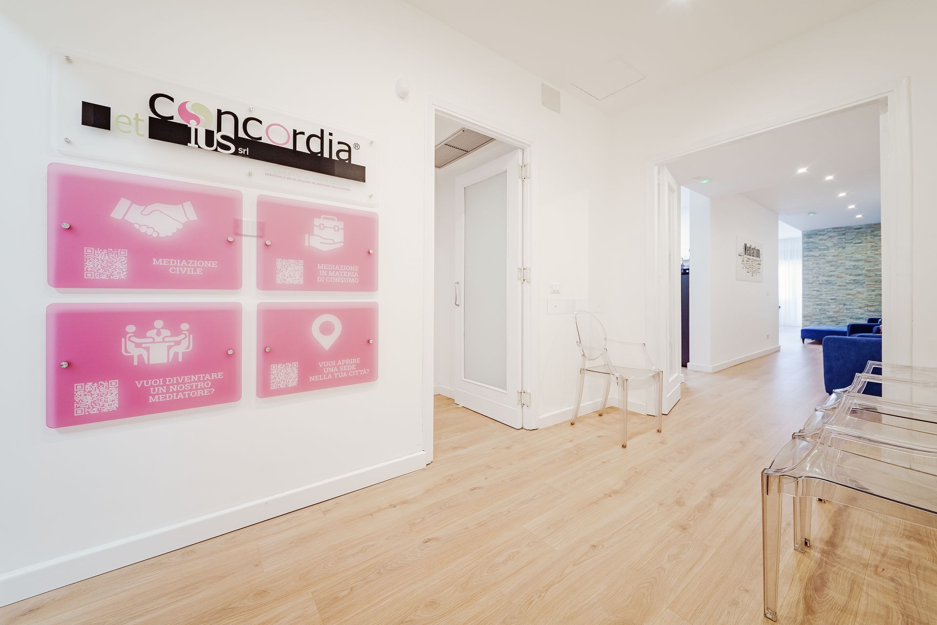 Reception Segreteria mediazione civile Concordia et Ius Palermo