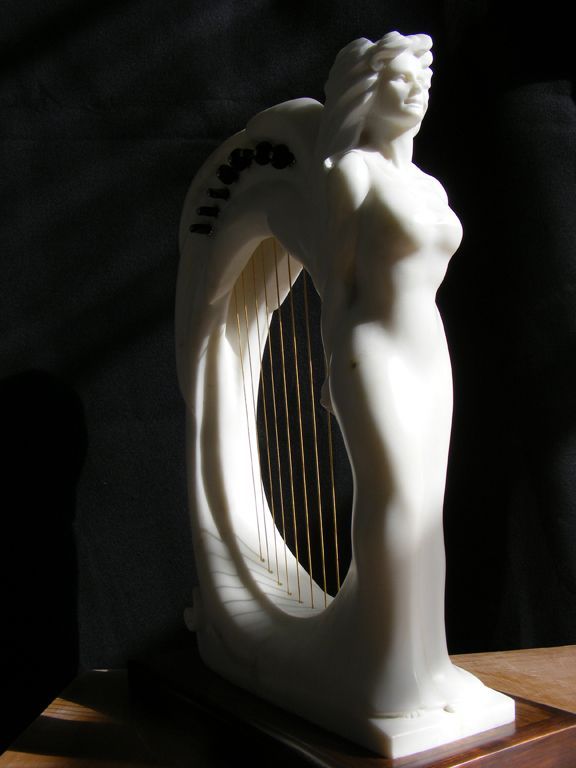 Marble sculpture by Ben Dearnley