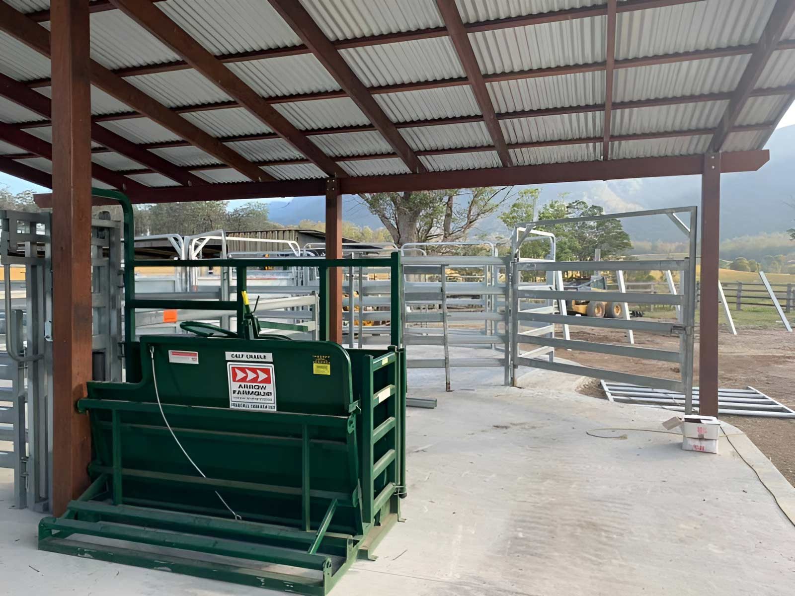 Building Stockyards Fence — Lawrence Williams Fencing in Goolmangar, NSW