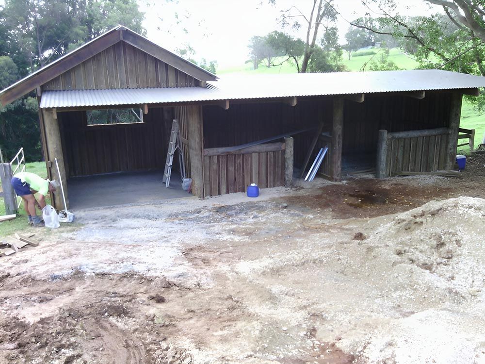 New Build Horse Stables — Lawrence Williams Fencing in Goolmangar, NSW