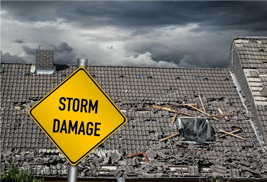 Storm Damaged Roof — Richmond, VA — CB Chandler Roofing