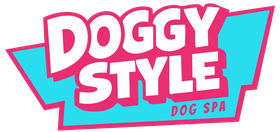 Logo for Doggy Style Dog Spa, with the words 