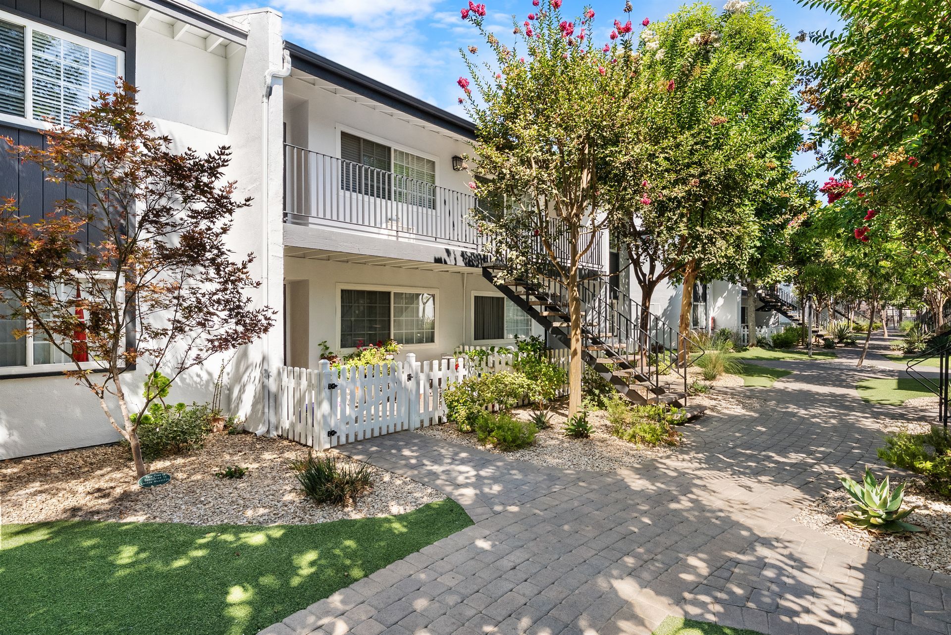 stairs to apartment building