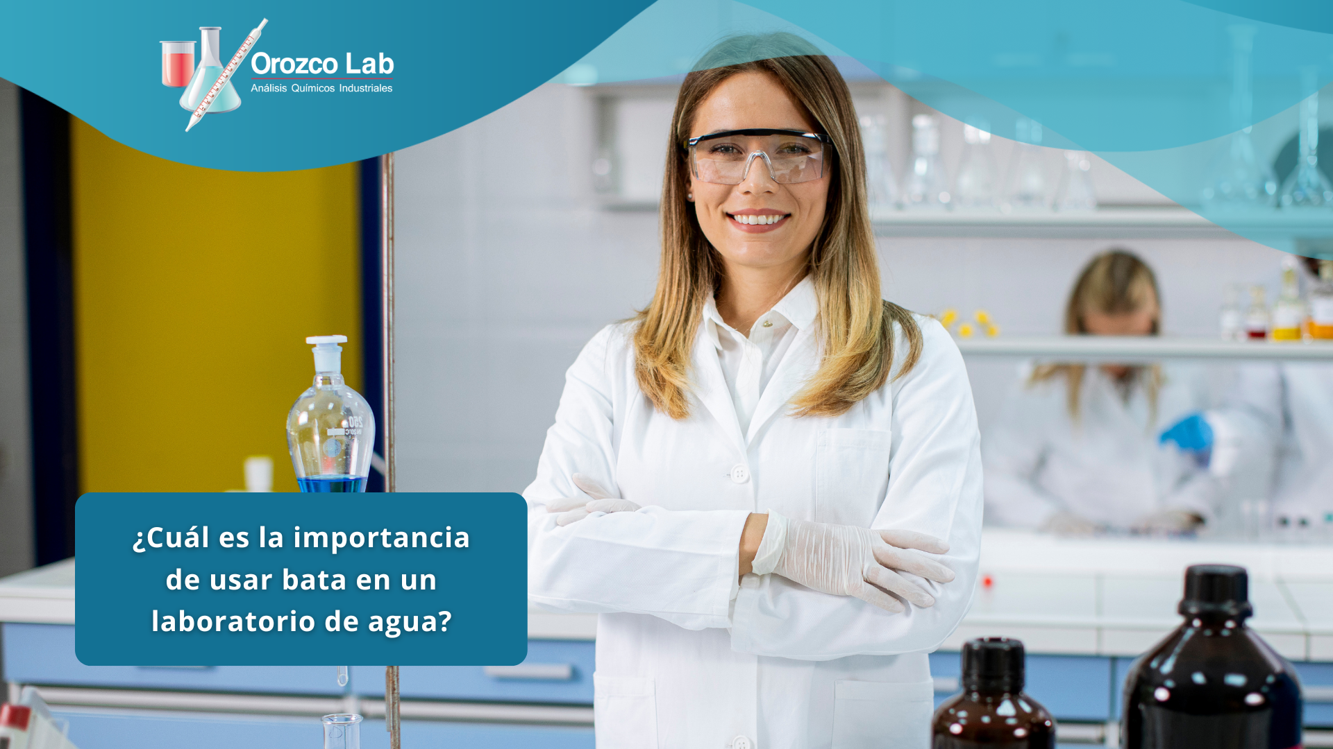 ¿Cuál es la importancia de usar bata en un laboratorio de agua?