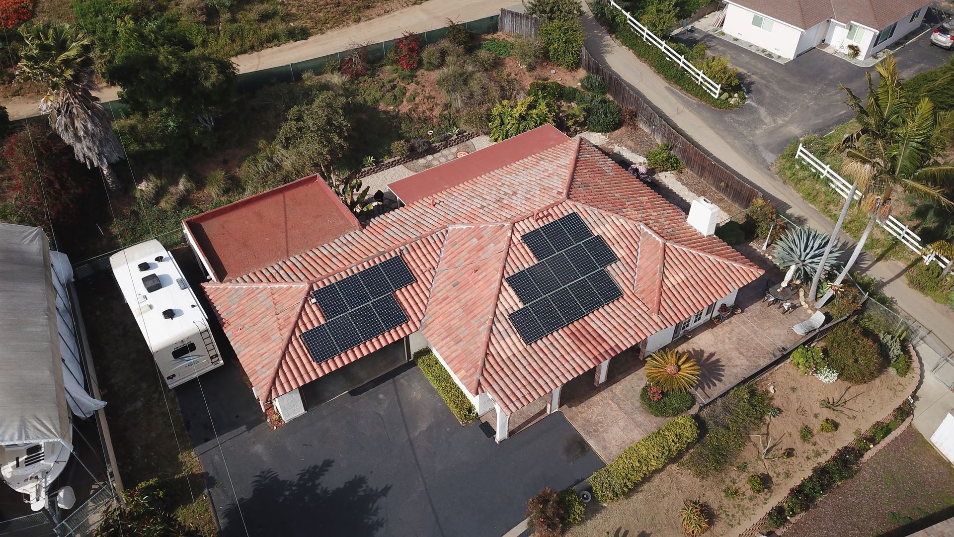 Before-After-Tile-Roof-Upgrade-Solar-Panel-Installation-Roof-King