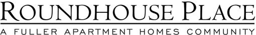 A logo for roundhouse place a fuller apartment homes community