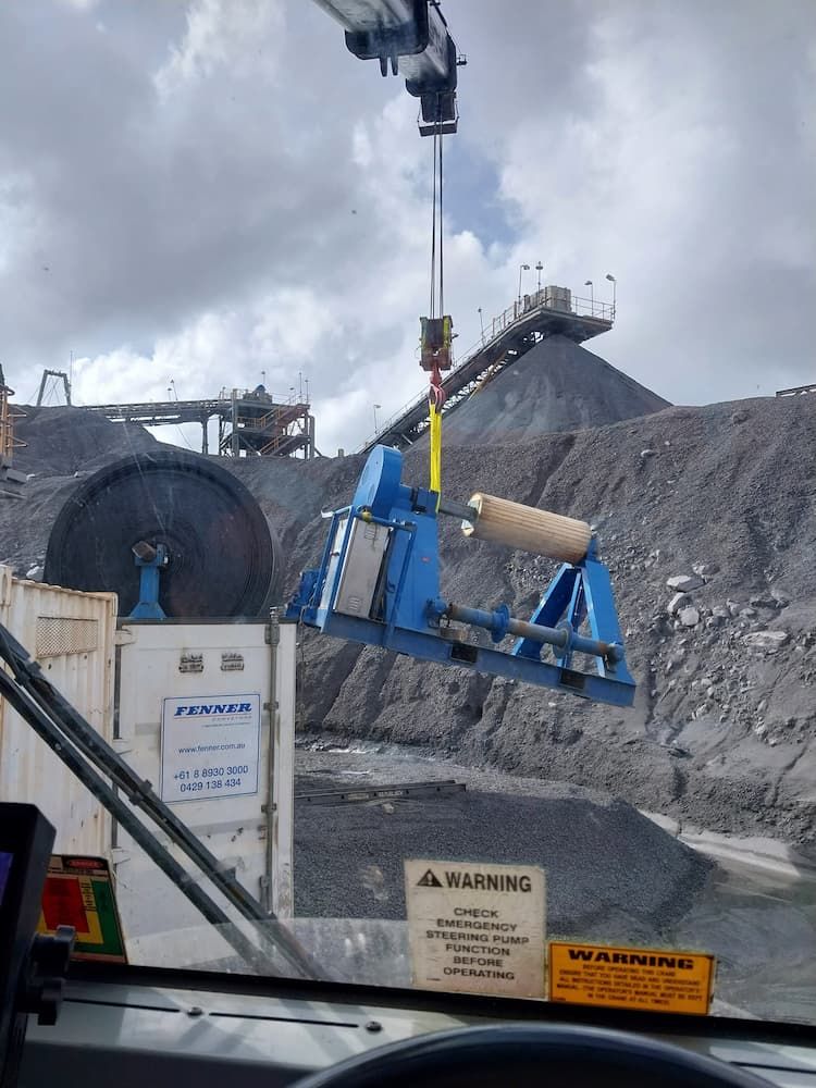A Crane is Lifting a Large Object in a Quarry — Northern Franna Cranes NT in Jabiru, NT