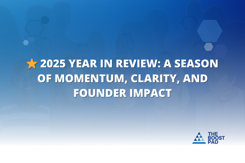 Blue presentation slide with text: 