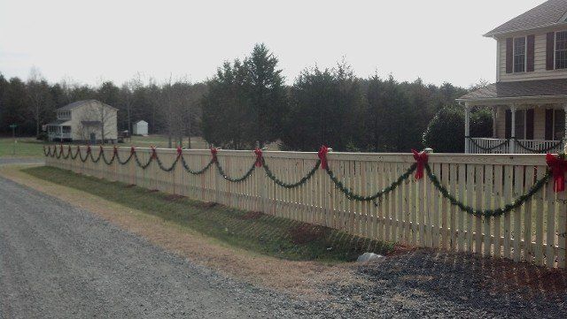Holiday Picket Fence — Madison, VA — Joe Phillips Fence Co.