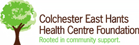 A logo for the colchester east hants health centre foundation
