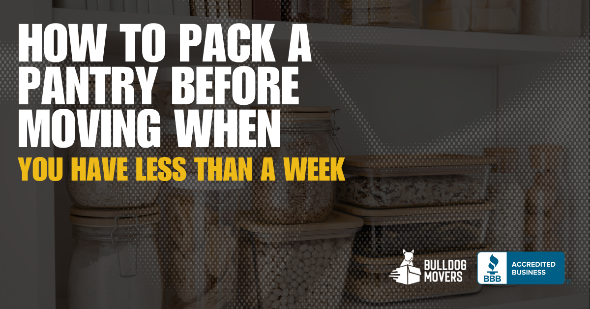 packing a pantry before moving out