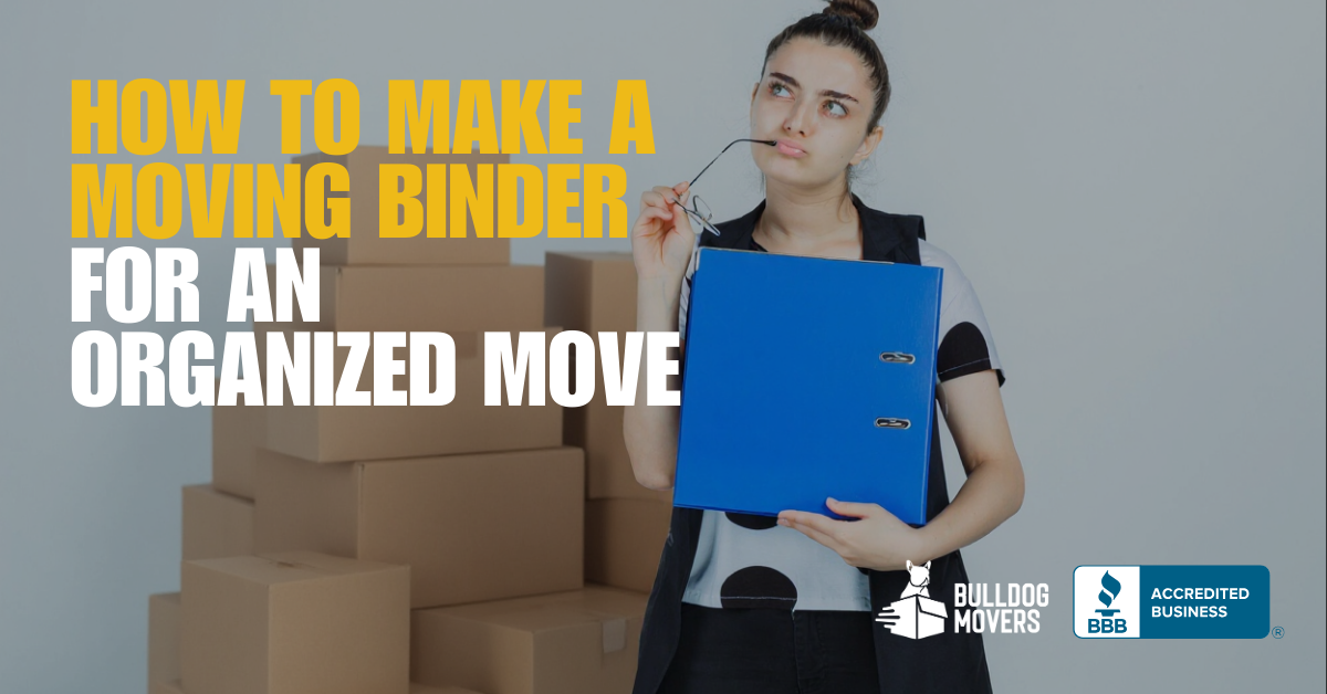 how to make a moving binder for an organized maryland move