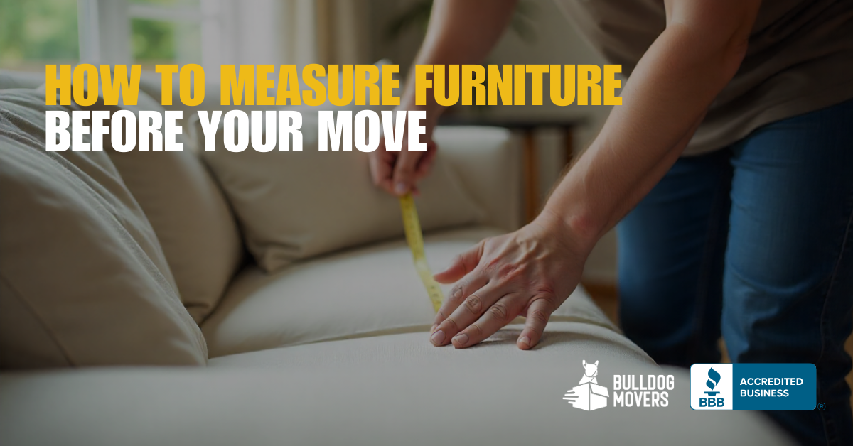 measure furniture before your maryland move