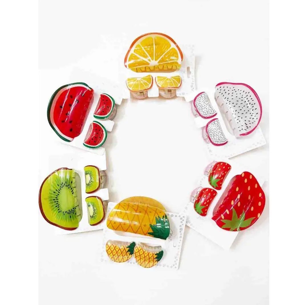 Fruit Hair Claw Duos