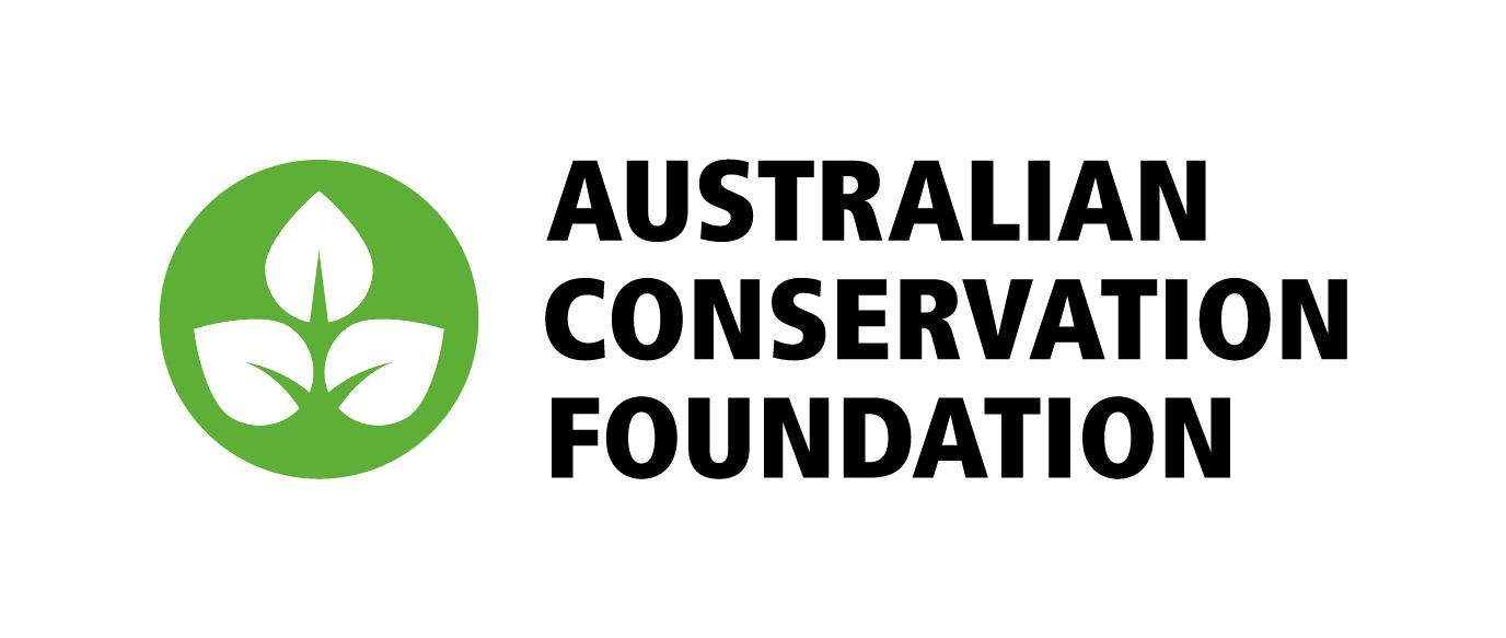 Logo for the Australian Conservation Foundation: green circle with leaves and organization's name in black text.