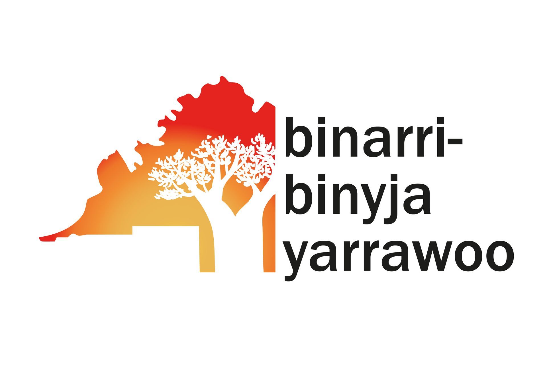 Logo: Tree within a colorful silhouette, text 