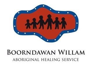 Logo: Six black figures holding hands inside a red and blue oval, text 