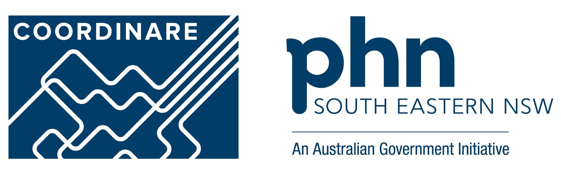 Logos for COORDINARE and phn SOUTH EASTERN NSW, an Australian Government Initiative.