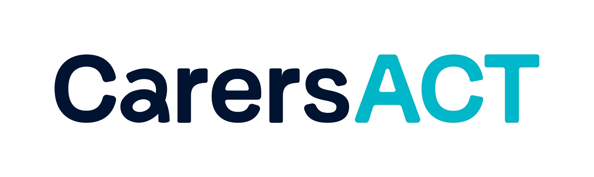 Carers ACT logo in navy and teal text.